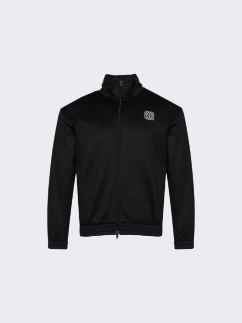 VETEMENTS Biker Cross Tape Track Zip-up Jacket Black