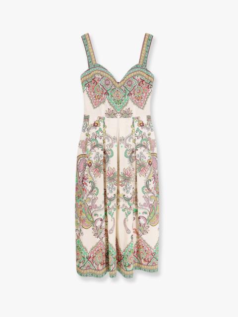 Etro Etro Cotton Dress With Iconic Print