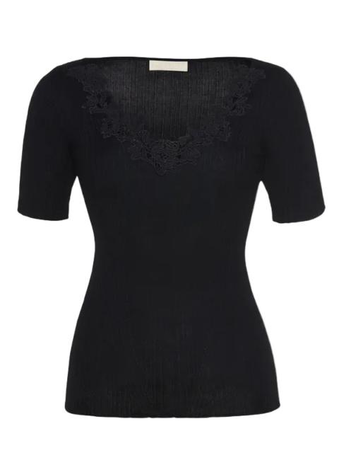 ULLA JOHNSON Celeste Top in Noir