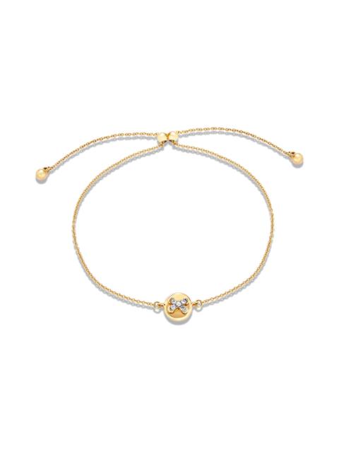 STONE AND STRAND Diamond Button Bracelet