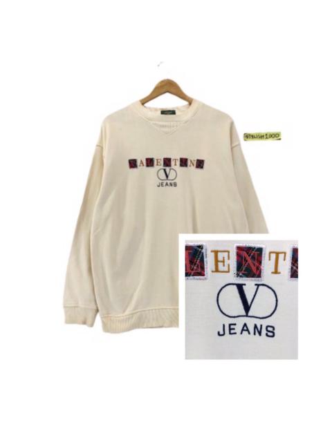 Other Designers Vintage Valentino Jeans Box Tartans Sweatshirt Italy