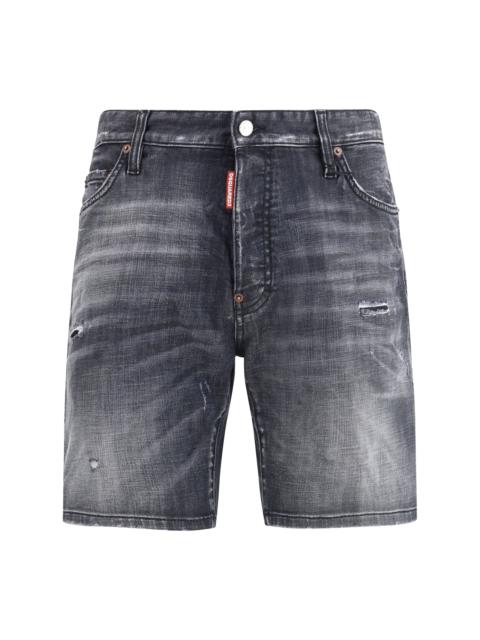 DSQUARED2 Dsquared2 Washed Marine Shorts Black Men