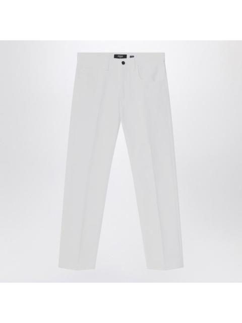 FENDI Fendi White Straight Jeans Men