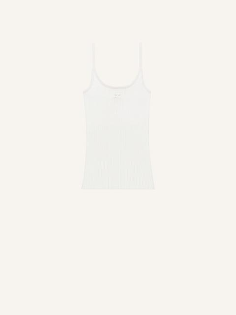 courrèges KNITTED TANK TOP REEDITION