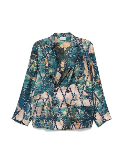 Pierre-Louis Mascia Printed silk jacket