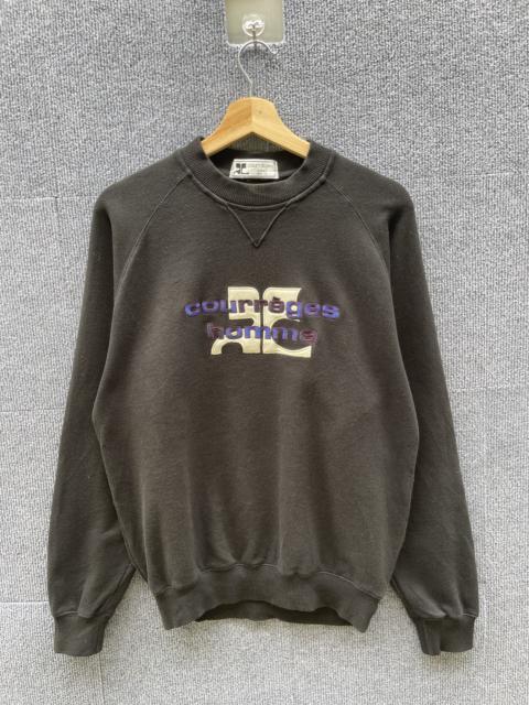courrèges Courrèges Homme Center Logo Embroidered Sweatshirt