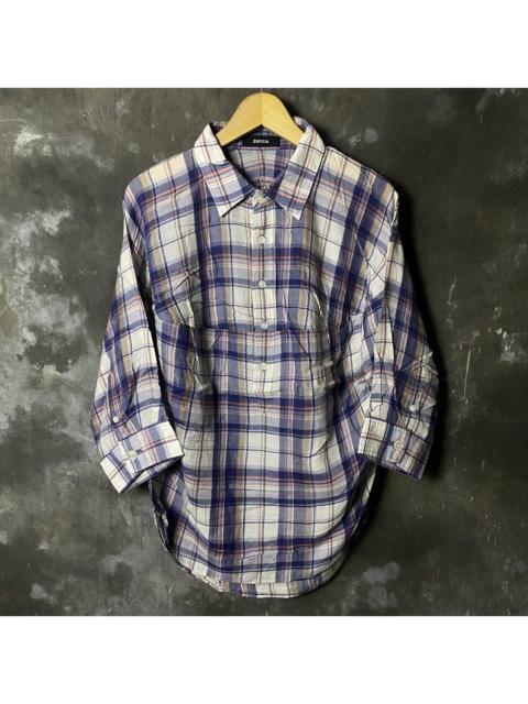 Other Designers CABANE de ZUCCa - vtg zucca by issey miyake convex form unique shirt