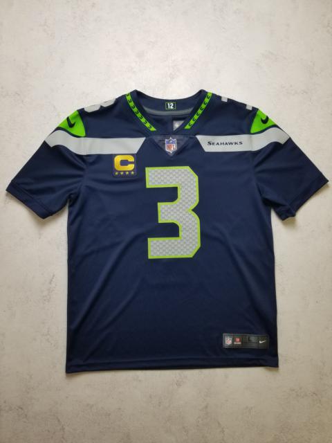Russell Wilson #3 Seattle Seahawks Captain NFL Jersey