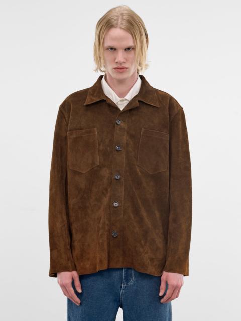 BODE Brown Suede Overshirt