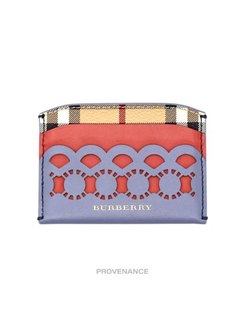 Burberry Burberry Card Wallet - Nova Check Laser Cut Patchwork