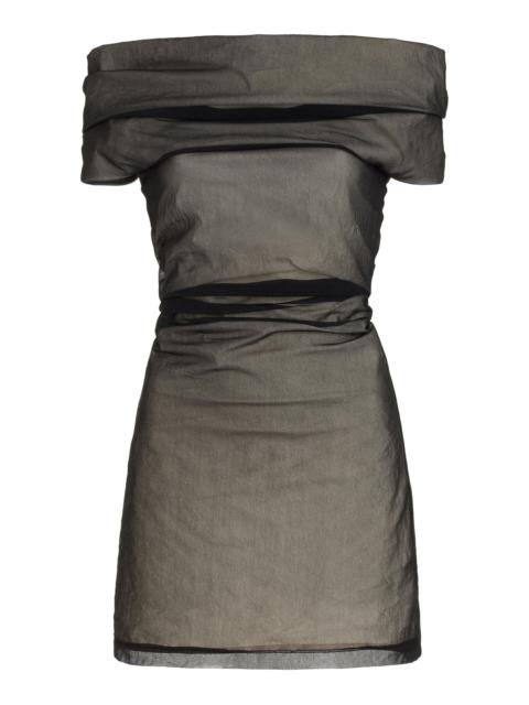 Proenza Schouler Allegra Off-The-Shoulder Top black