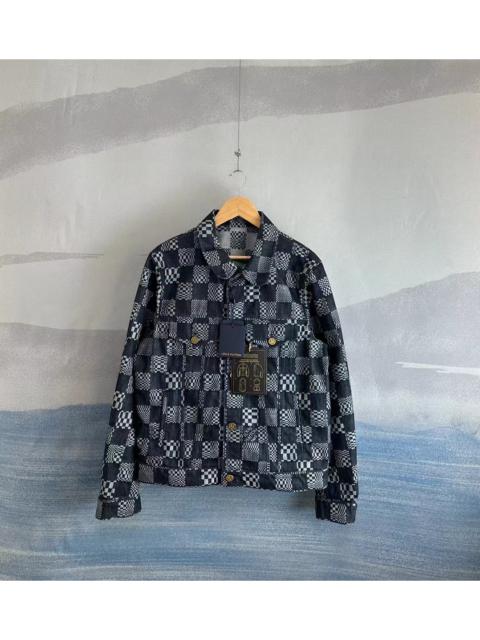 Louis Vuitton Louis Vuitton LV Checkerboard Tagged Denim Jacket