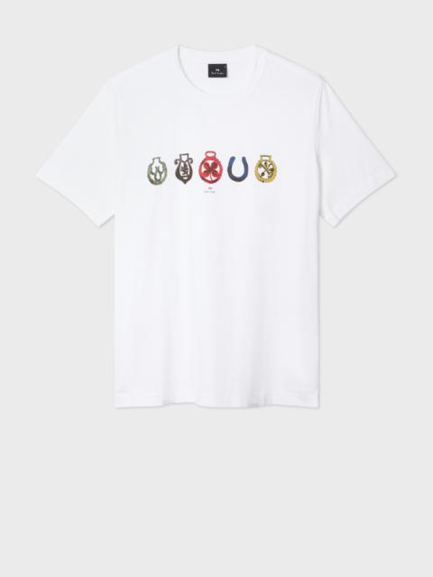 Paul Smith White 'Lucky Charm' Print T-Shirt