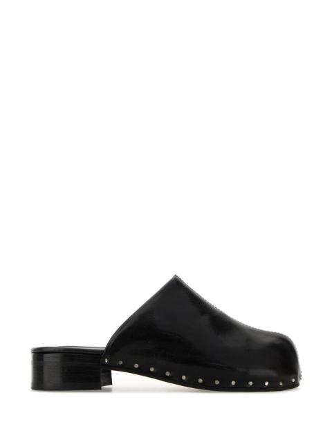 Our Legacy Black leather Naoto mules