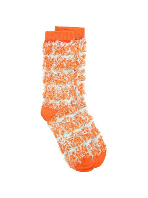HENRIK VIBSKOV HAIRY HANDSOME CHAIR SOCKS FEMME - ORANGE HAIRY CHAIR