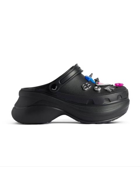 BALENCIAGA WOMEN'S CROCS™ MULE JIBBITZ™ IN BLACK