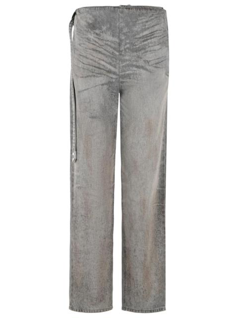 Diesel Diesel D-THALIRA Grey Cotton Blend Jeans