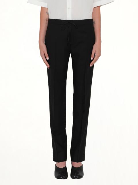 Maison Margiela Wool Flannel Pants in Black