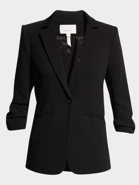 Cinq à Sept Khloe Crepe 3/4-Sleeve Blazer