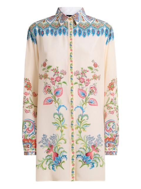 Etro floral-print silk shirt