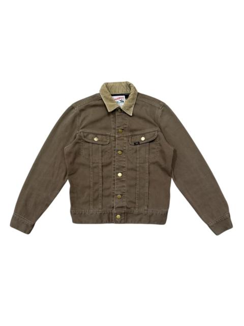 Other Designers Vintage 90s Lee rider Reproduction Brown Trucker Jacket