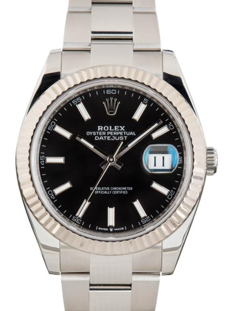 Pre-Owned Rolex Datejust 41 126334 Black Dial