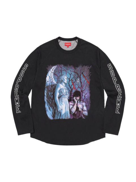 Supreme Supreme x The Crow Raglan Long-Sleeve Top 'Black Graveyard'