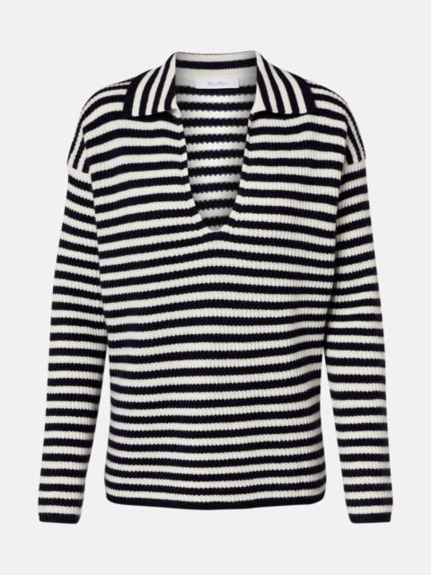 Max Mara Gomma striped cashmere top