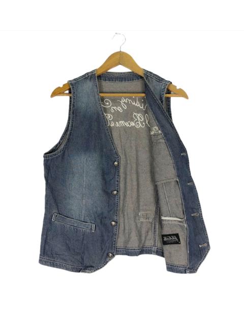 Other Designers ⚡️VON DUTCH Jeans Indigo Vest Button
