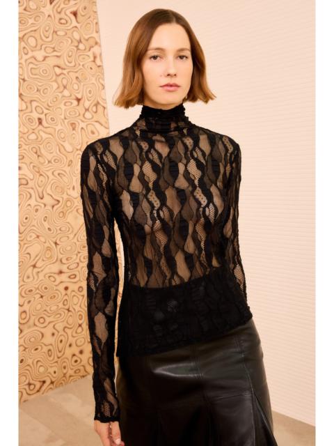 ULLA JOHNSON Ulyssa Long Sleeve Turtleneck Top