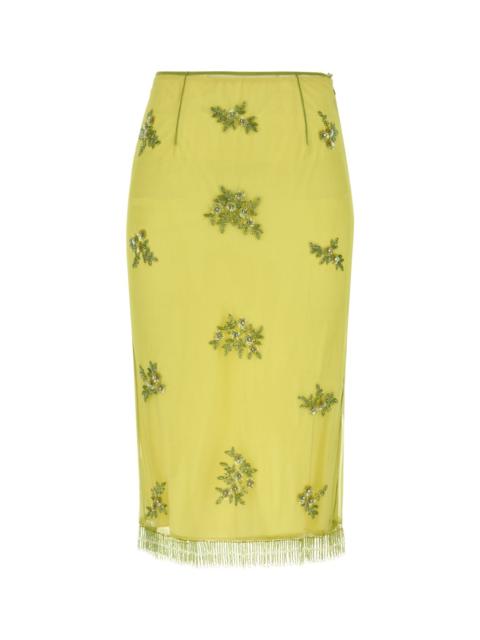 Blumarine Blumarine Women 2G226a Tulle Embroid Skirt