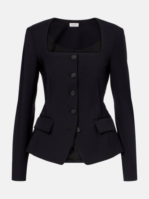 SIMKHAI Marlowe crêpe blazer