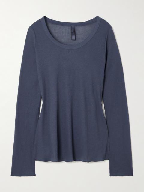 SKIMS Sheer Rib Long Sleeve Crew Neck Top