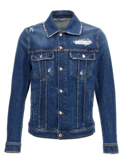 Dolce & Gabbana Dolce & Gabbana Men Denim Jacket With Used Effect