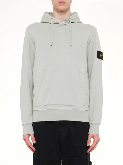 Stone Island 6100062 Hoodie Sweater in Pearl Grey