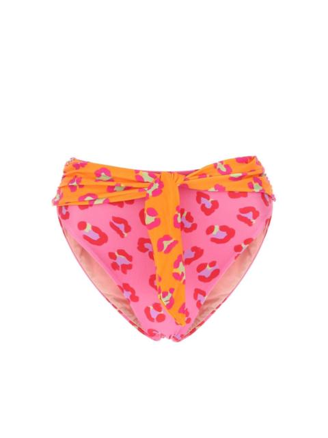 FARM RIO animal print stretch bikini bottoms