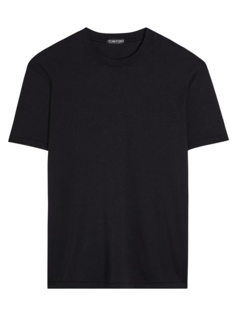 TOM FORD Tom Ford Logo-embroidered Jersey T-shirt