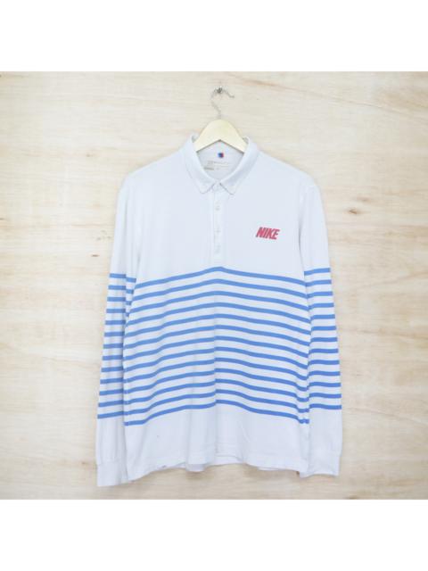 Nike Vintage 90s NIKE GOLF Big Logo Polo Button Ups Long Sleeve Shirt