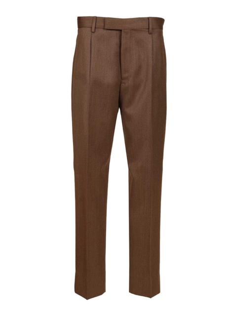 ZEGNA Pure Wool Pants Trousers Brown