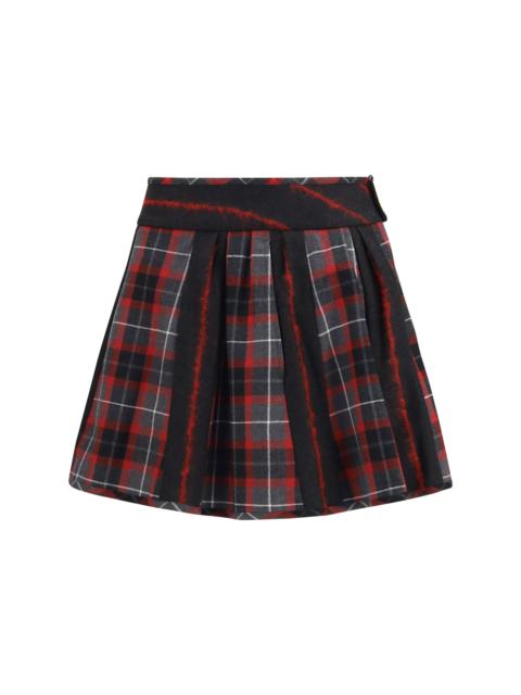 Vivienne Westwood Vivienne Westwood Bell Virgin Wool Mini Skirt Charcoal/Red