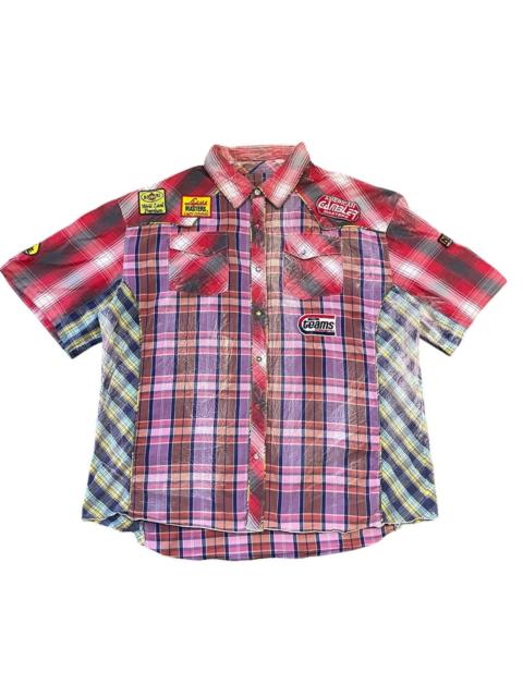 Other Designers Japanese Brand - Multicolor Patchwork Flannel Snap American Gambler Masters
