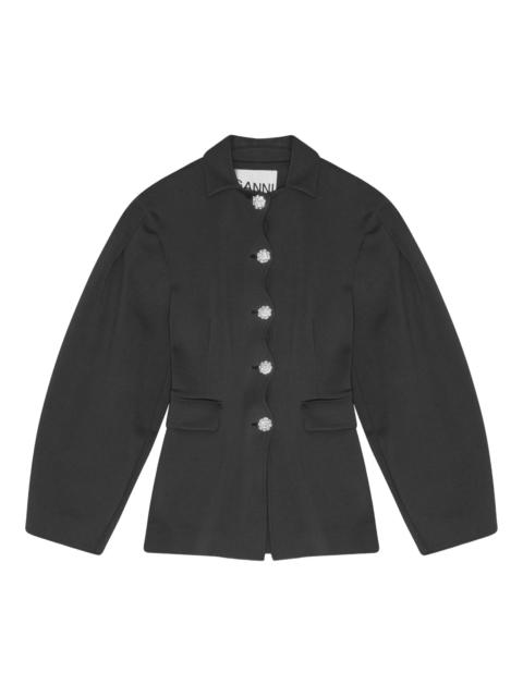 GANNI balloon-sleeve jacket