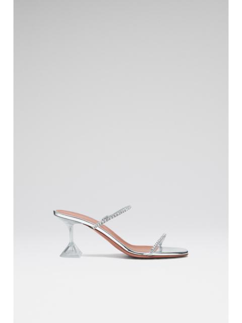Amina Muaddi GILDA GLASS SLIPPER 70 TRANSPARENT PVC