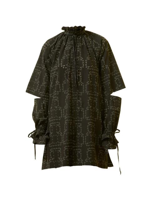 HENRIK VIBSKOV VOID FILLER BLOUSE - BLACK PUNCHED BOXES