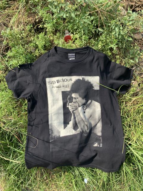 Vintage Sid Vicious “Drugs Kill” T-Shirt – Wall of Fame – Rare Punk Rock Tee (Size L)
