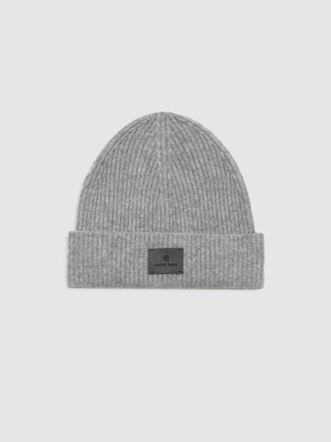 ANINE BING Carley Beanie - Medium Heather Grey Cashmere