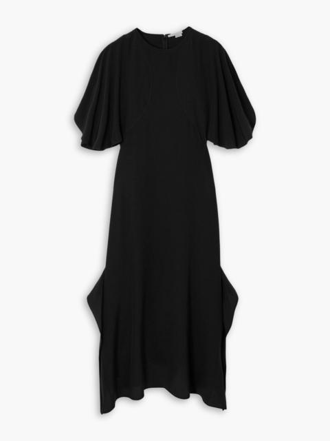 Stella McCartney Draped silk-crepe midi dress