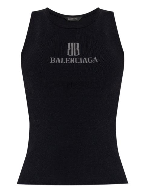 BALENCIAGA Balenciaga Women Logo Tank Top
