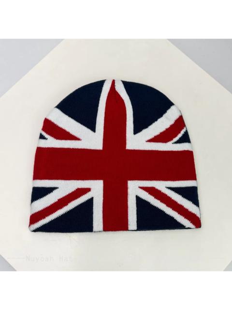 Other Designers European Style Union Jack Beanies Winter Warm Hat Cute Embroidery Cap Adult Kid