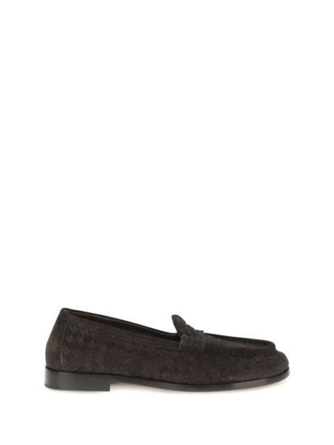 Bottega Veneta Bottega Veneta Silenzio Intrecciato Loafers Espresso